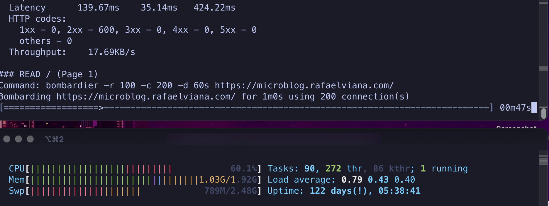 Page 1 / 200 connections, still holding steady